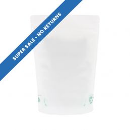 Sachet Stand-up avec Paper Feel Varnish - blanc - 130x210+{40+40} mm (450-500ml)