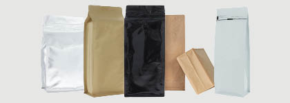 Fermeture éclair pour sac à café à fond plat Fermeture éclair pour sac à café à fond plat